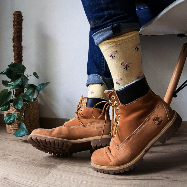 Chaussettes Flamant Rose