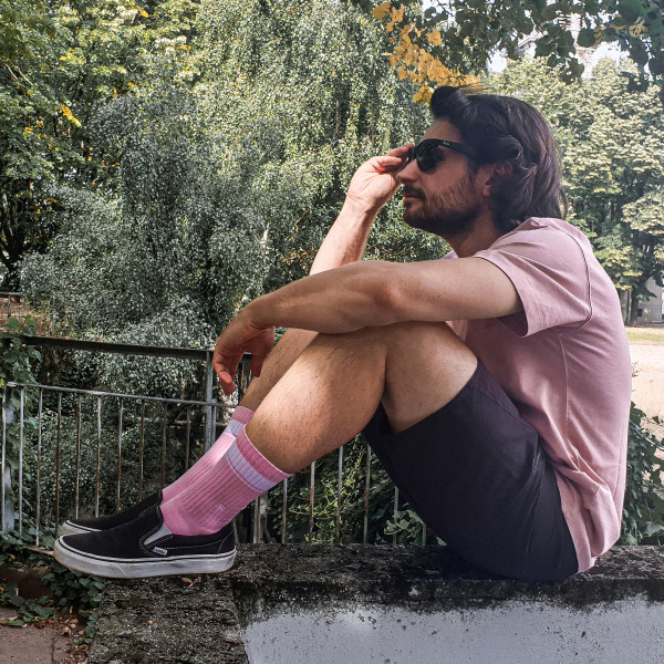 Chaussettes Tennis Rose