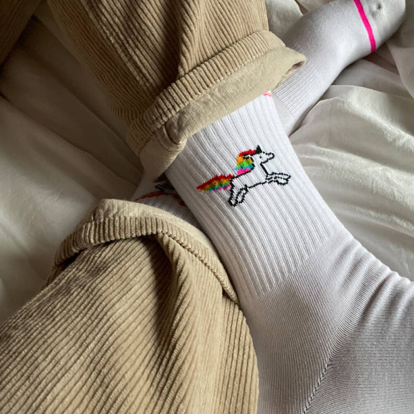 Chaussettes Licorne Arc-en-ciel