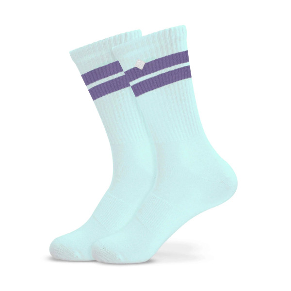 Chaussettes tennis bandes Mauves J.Clay - YouSocks