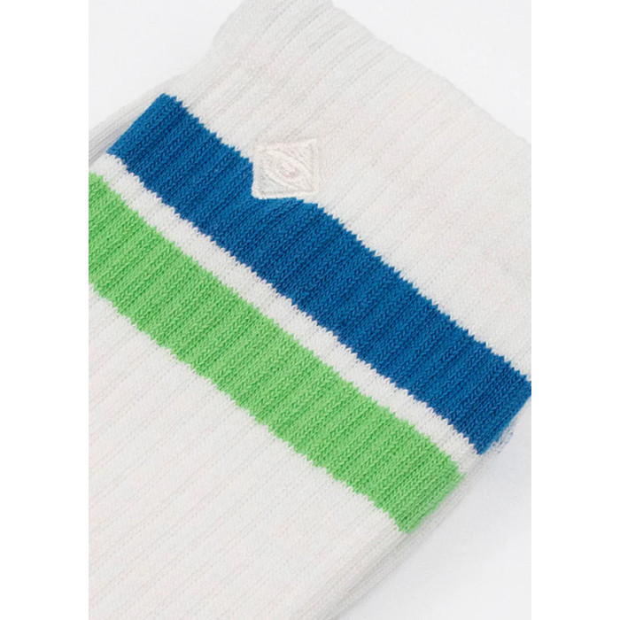 Chaussettes tennis bandes Vert et Bleu J.Clay - YouSocks 2