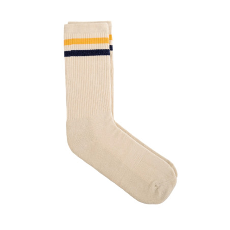 Vintage rayure jaune/bleue.