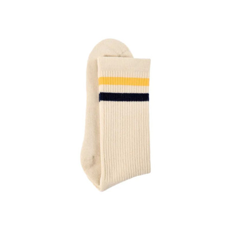 Vintage rayure jaune/bleue.