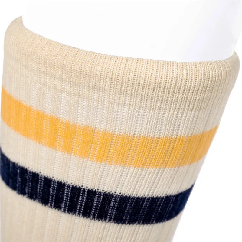 Vintage rayure jaune/bleue.