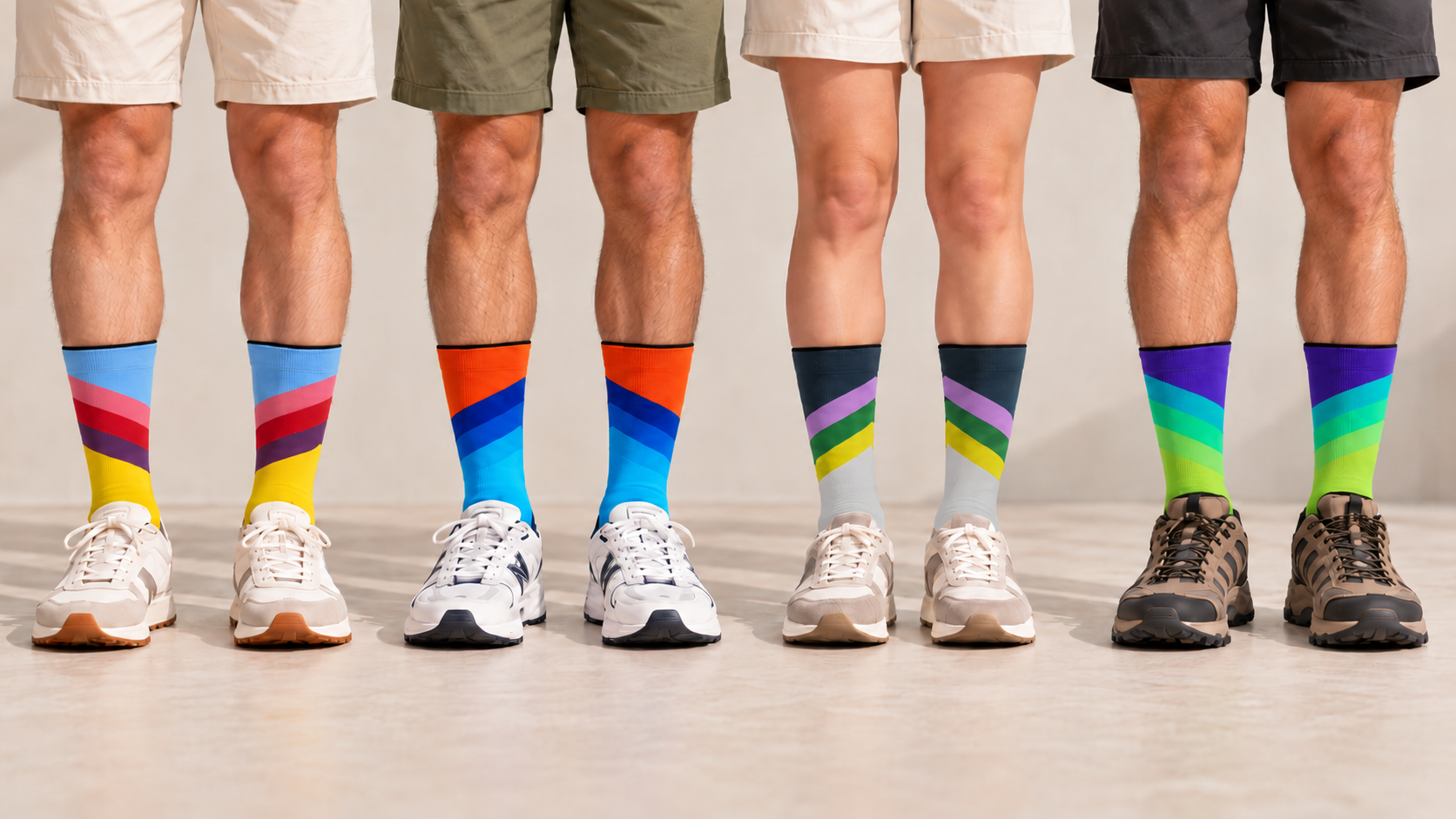 Wabiks-Sportsocken der Up-Reihe in mehreren Farben